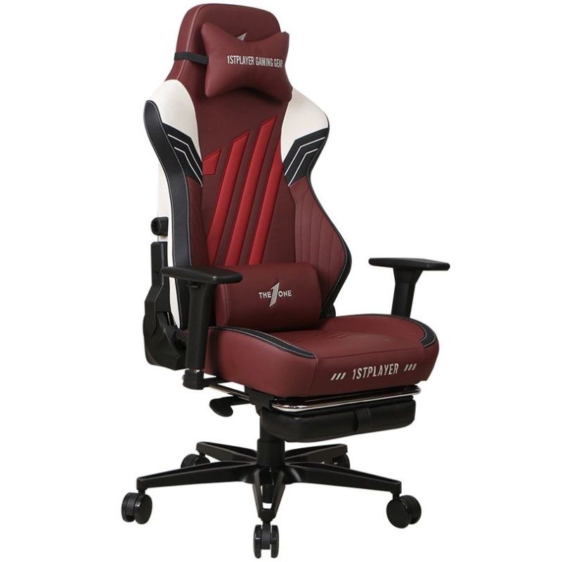 Кресло для геймеров 1stPlayer Duke Black White Red (DUKE-FR-BKWHRE)