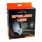 Гарнітура  Media-Tech EPSILION USB, Black-White (MT3573)