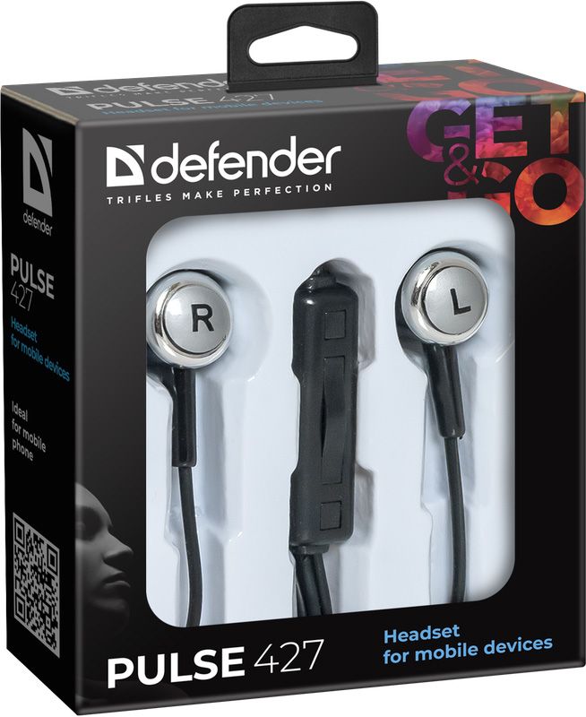 Гарнітура для смартфонів Defender Pulse 427 Black (63427)
