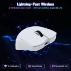Мишка Attack Shark X11SE, Wireless/Bluetooth, 22000dpi. (PAW3311), 6кн., White (X11SEW_AS)