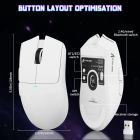 Мишка Attack Shark X11SE, Wireless/Bluetooth, 22000dpi. (PAW3311), 6кн., White (X11SEW_AS)
