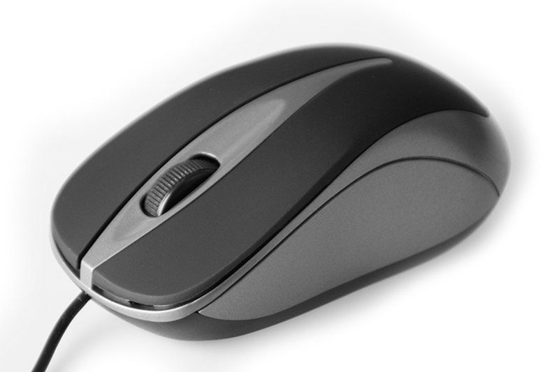 Мишка  Media-Tech  Plano, 3кн., 800dpi, темно-сіра (titanium) (MT1091T)