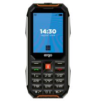 Мобiльний телефон Ergo E283 Dual Sim Black Orange (E283 Black Orange)