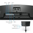 TFT 31.5" BenQ PD3205UA, IPS, 4K UHD, 99% sRGB, HDMI, DP, USB-С, USB-hub, HAS, колонки, темно- сірий (9H.LKGLA.TPE)