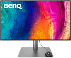 TFT 32" BenQ PD3225U, IPS, 4K, HDMI, DP, USB-C, USB hub, HAS, Pivot, темно-сірий (9H.LLYLA.TBE)