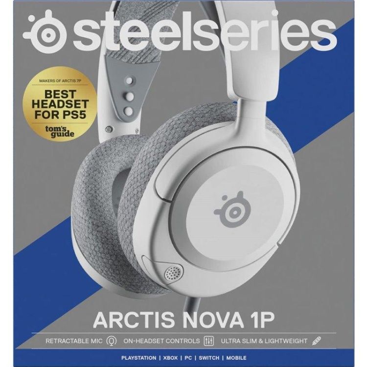 Ігрова гарнітура SteelSeries Arctis Nova 1P White MultiPlatform (61612)