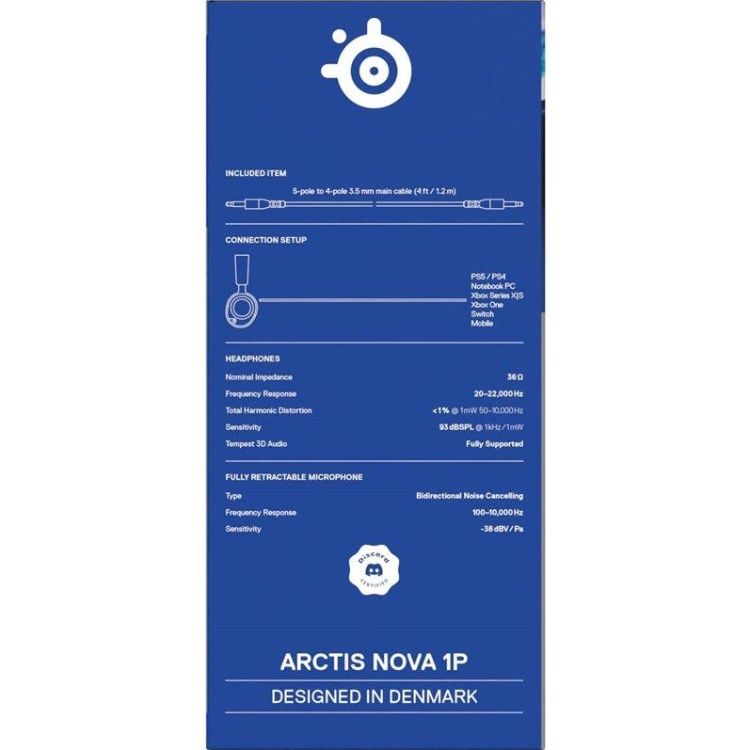 Ігрова гарнітура SteelSeries Arctis Nova 1P White MultiPlatform (61612)