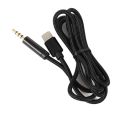 Кабель AUX Type-C - TRRS Audio M/M 1м Black (S0993)