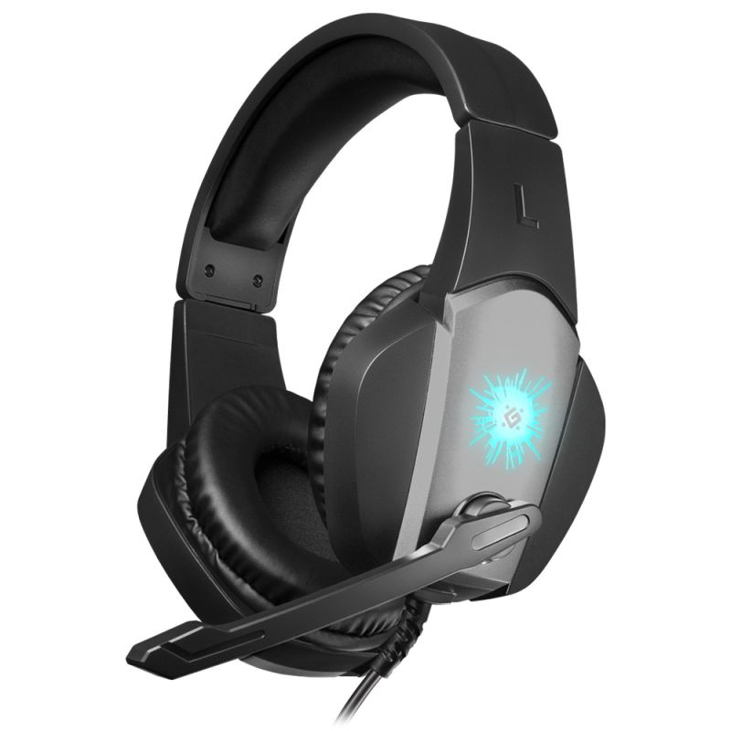 Ігрова гарнітура Defender X-Skull  кабель 2.1м, чорно-сіра (64585)