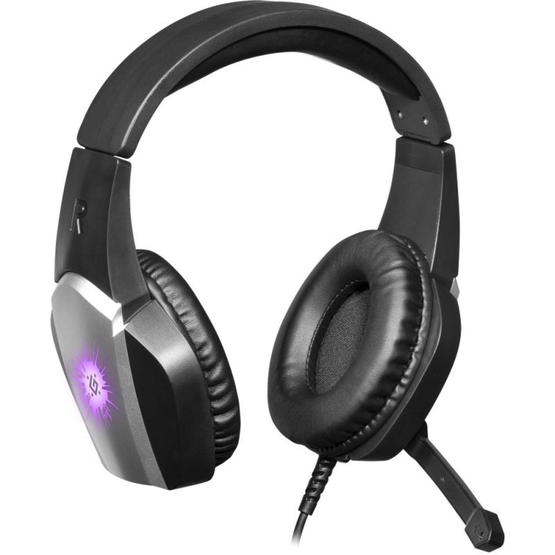 Ігрова гарнітура Defender X-Skull  кабель 2.1м, чорно-сіра (64585)
