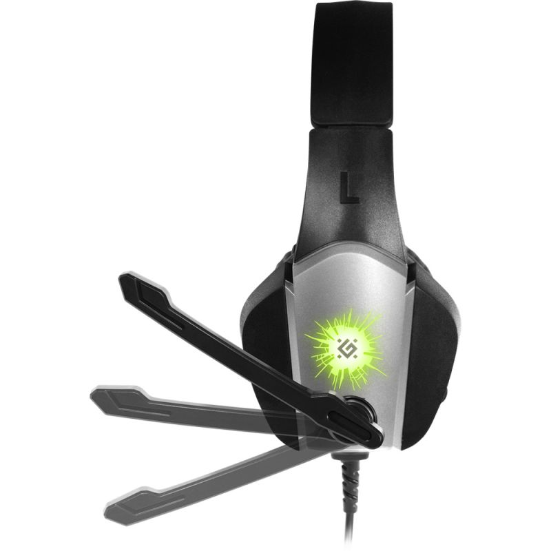 Ігрова гарнітура Defender X-Skull  кабель 2.1м, чорно-сіра (64585)