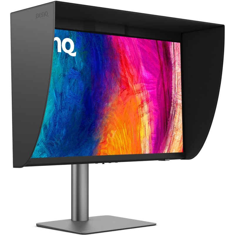 TFT 27" BenQ PD2770U, IPS, 4K UHD, HDMI, DP, USB-C, USB-hub, HAS, колонки, темно-сірий (9H.Y0ELB.QBE)