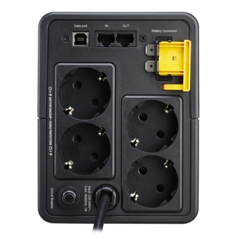 ДБЖ APC Back UPS 750VA/410W, USB, 4xSchuko, (BX750MI-GR) (BX750MI-GR)