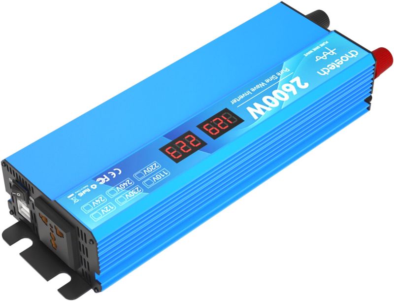 Інвертор автомобільний Choetech 12220V 2600W (1300Вт), чиста синусоїда (CJ2600Q-V2)