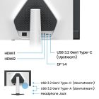 TFT 27" BenQ EX271QZ, OLED, QHD, 500Hz, HDMIx2, DP, USB-C, HAS, Pivot, білий (9H.LP3LA.TBE)