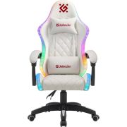 Крісло ігрове Defender Energy, Клас 4, 50мм, PU, RGB, біле (64557)