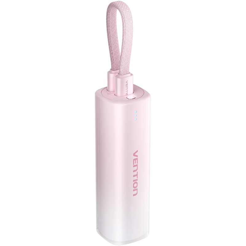 УМБ Vention 5000mAh 20W PD, USB-C In/Out, Lightning In/Out, with cable, Gradient Red (FHWR0)