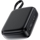 УМБ Acefast 10000mAh 20W PD,QC3.0 USB-C In/Out with build Type-C cable, M15 Black (6974316283973)