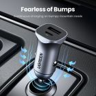 Автозарядка 2xUSB 30W (USB-A + USB-C) QC 4.0 Сіра (EC305) UGREEN (25845)