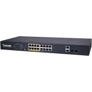 Комутатор VIVOTEK AW-FGT-180D-250, Unmanaged 16xFE PoE + 2xGE Combo Switch (AW-FGT-180D-250)