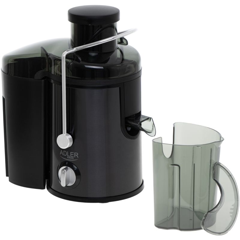 Соковитискач Adler AD 4132 dark inox 600Вт/ контейнер для соку-0,45л/ контейнер для м'якоті-1,5л (AD4132)