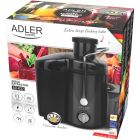 Соковитискач Adler AD 4132 dark inox 600Вт/ контейнер для соку-0,45л/ контейнер для м'якоті-1,5л (AD4132)