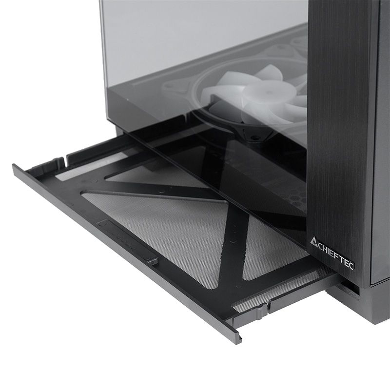 Корпус Chieftec VISIO GM-30B-TG-OP ATX, без БЖ, Black (GM-30B-TG-OP)