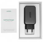 Зарядний пристрій 3xUSB 65W (2хUSB-C+USB-A) Gan CD244 Сірий Ugreen (10335)