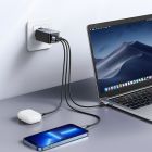 Зарядний пристрій 3xUSB 65W (2хUSB-C+USB-A) Gan CD244 Сірий Ugreen (10335)