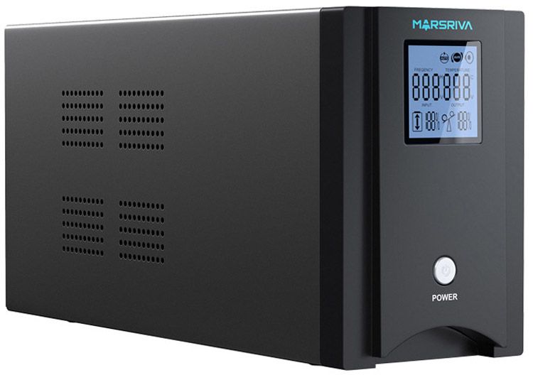 ДБЖ Marsriva MR-UF1000P-H, 1000ВА/800Вт, чиста синусоїда змінного струму, без АКБ, 24B (MR-UF1000P-H)