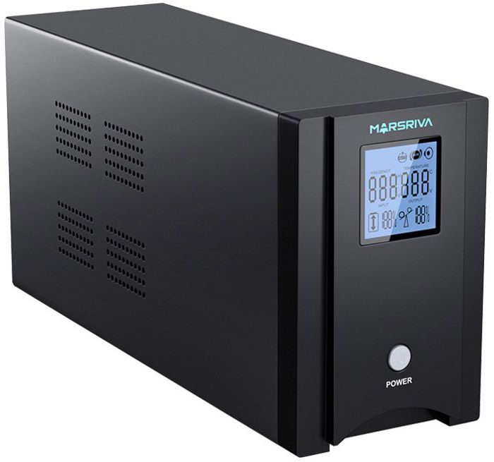 ДБЖ Marsriva MR-UF1000P-H, 1000ВА/800Вт, чиста синусоїда змінного струму, без АКБ, 24B (MR-UF1000P-H)
