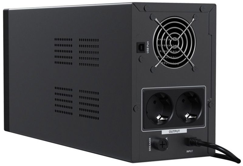 ДБЖ Marsriva MR-UF1000P-H, 1000ВА/800Вт, чиста синусоїда змінного струму, без АКБ, 24B (MR-UF1000P-H)
