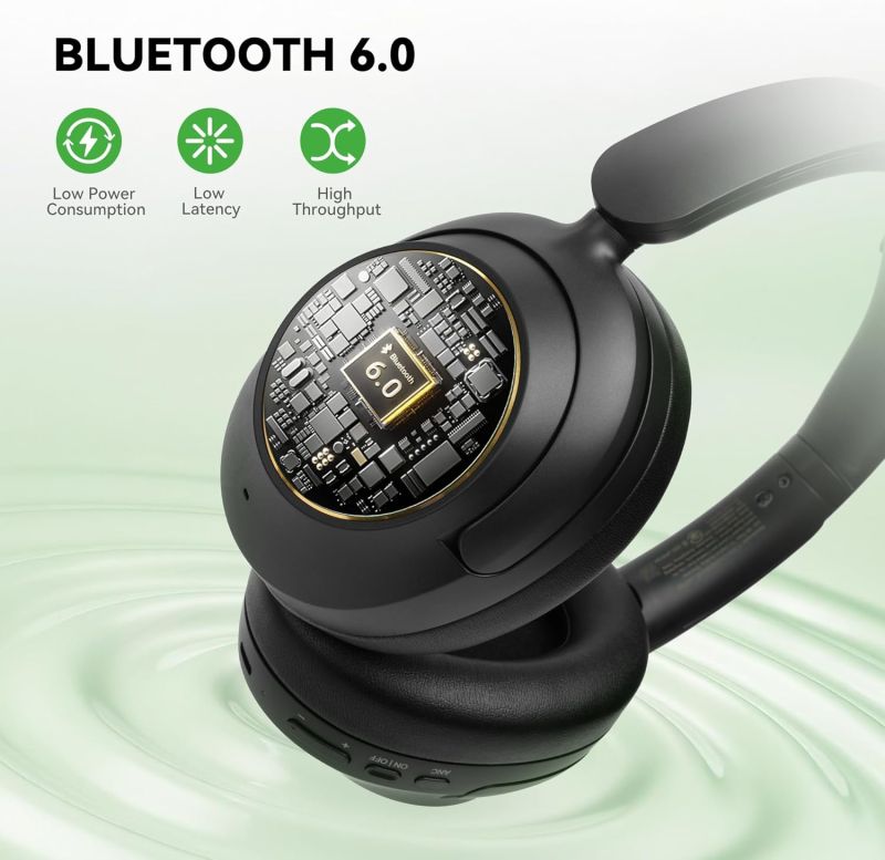 Гарнітура OneOdio A6, Bluetooth + USB-C, Hybrid ANC, Black (A6 Black)