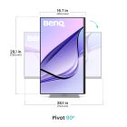 TFT 31.5" BenQ MA320UP, IPS, 4K, 2хHDMI, USB-C, HAS, Pivot, кол., сріблясто-сірий (9H.LP9LB.QBE)