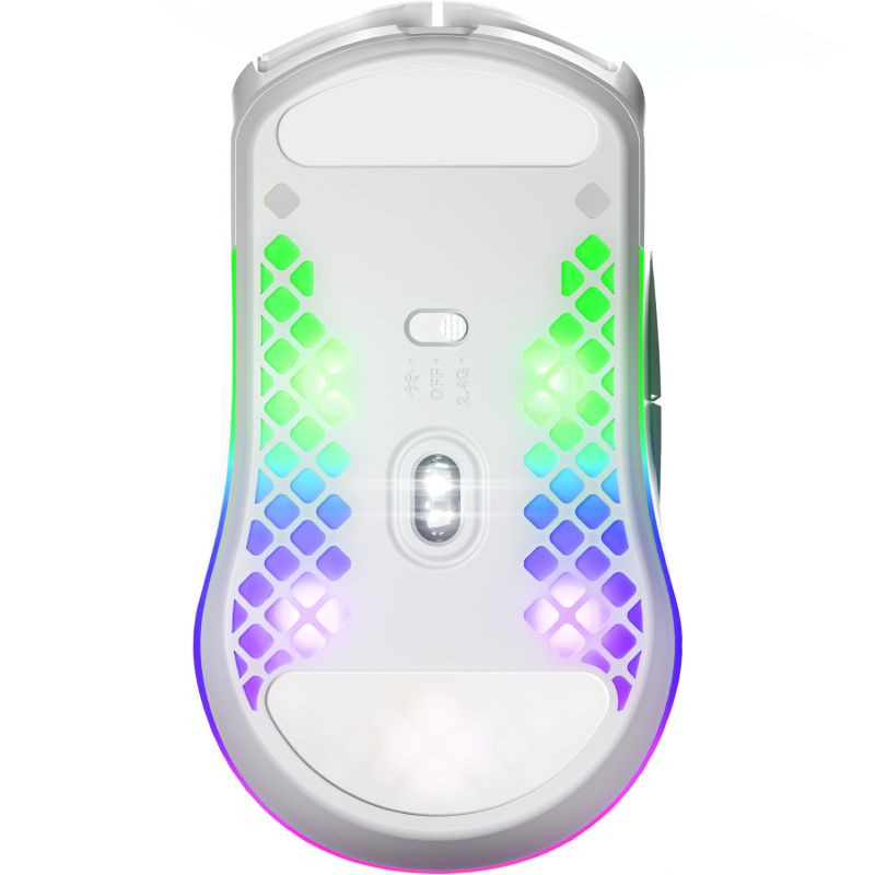 Мишка SteelSeries Aerox 3 Wireless Snow, RGB, 18000dpi., 6кн., біла (62608)