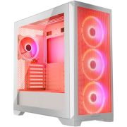 Корпус Modecom VOLCANO EXPANSE S ARGB 4x140mm fans MIDI USB 3.0x2+TYPE-C WHITE без БЖ ATX (AT-EXPANSE-SG-20-000000)