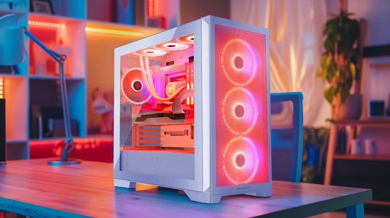 Корпус Modecom VOLCANO EXPANSE S ARGB 4x140mm fans MIDI USB 3.0x2+TYPE-C WHITE без БЖ ATX (AT-EXPANSE-SG-20-000000)