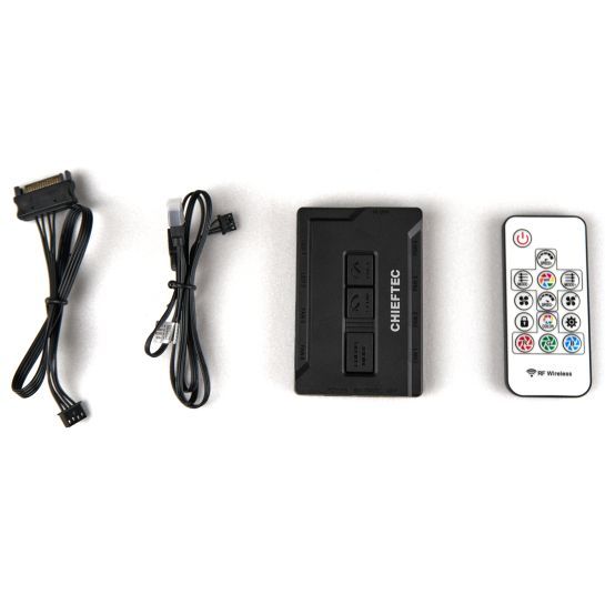 Корпус Chieftec SCORPION 4 GL-04B-UC-OP 4x120mm A-RGB, USB-C, ATX, без БЖ, Black (GL-04B-UC-OP)