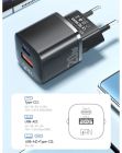 Мережевий зарядний пристрій Essager Camber 20W USB A + Type C Black (ECTAC-HMB01-P)