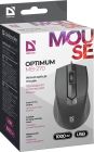 Мишка Defender Optimum MB-270, 3кн., 1000dpi, чорна (52270)