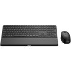 Комплект бездротовий Philips 6000 (клавіатура + мишка) Slim UA, 2,4 ГГц/Bluetooth чорний (SPT6607B/00)
