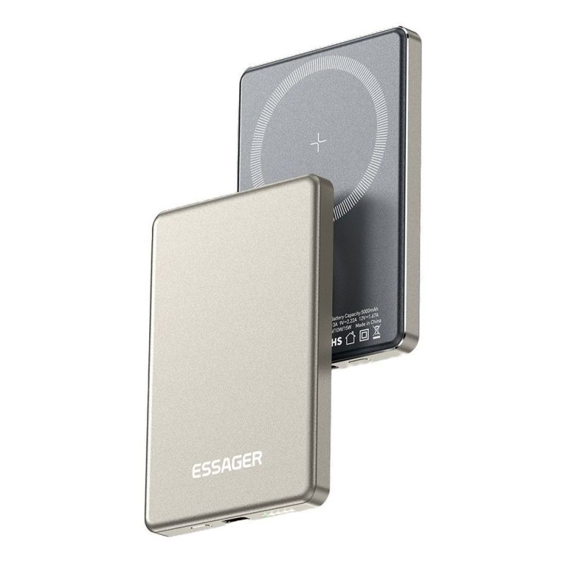 Універсальна мобільна батарея Essager Cross-Border 5000mAh 20W Magsafe/PD/QC3.0 Grey (EDY5K-YJ0A-Z)