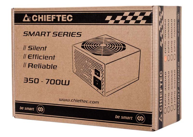 БЖ 700W Chieftec SMART GPS-700A8, 120 mm, >85%, Retail Box (GPS-700A8)