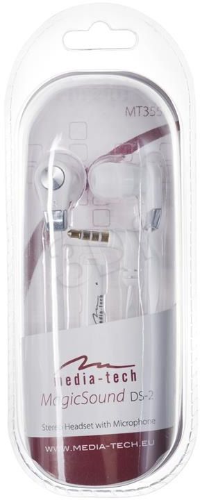 Гарнітура  Media-Tech MAGICSOUND DS-2, 3,5 мм, White (MT3556W)