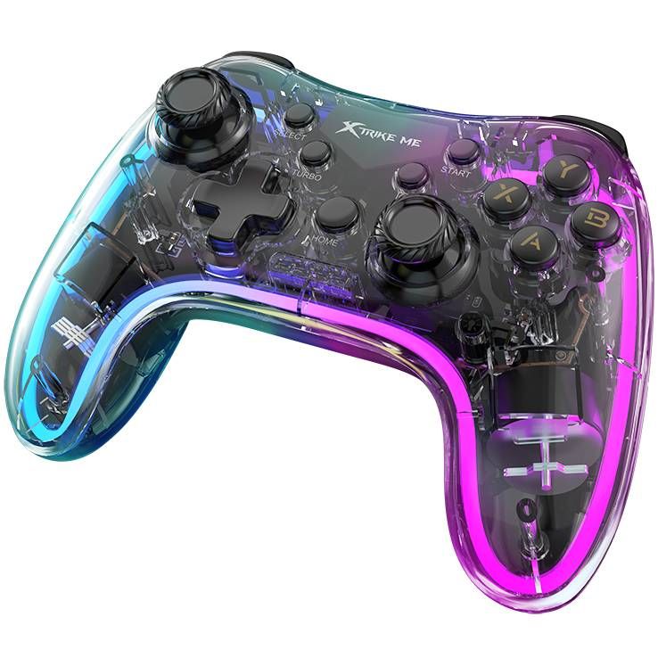 Геймпад XTRIKE ME GP-52 бездротовий, Bluetooth RGB PS4/IOS/Android/PC/Nintendo (GP-52)