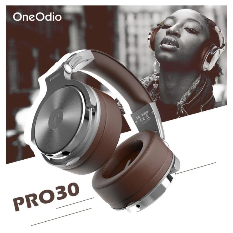 Гарнітура OneOdio Pro 30, 3,5мм/6,35мм, Silver (Pro 30 Silver)
