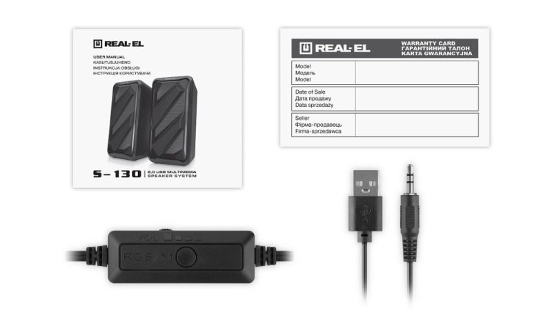 Акустична система REAL-EL S-130 Black (EL121100018)