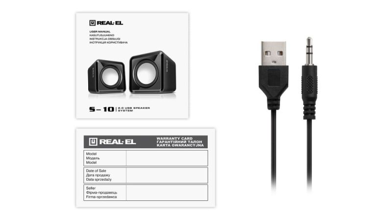 Акустична система REAL-EL S-10 Black (EL121100020)