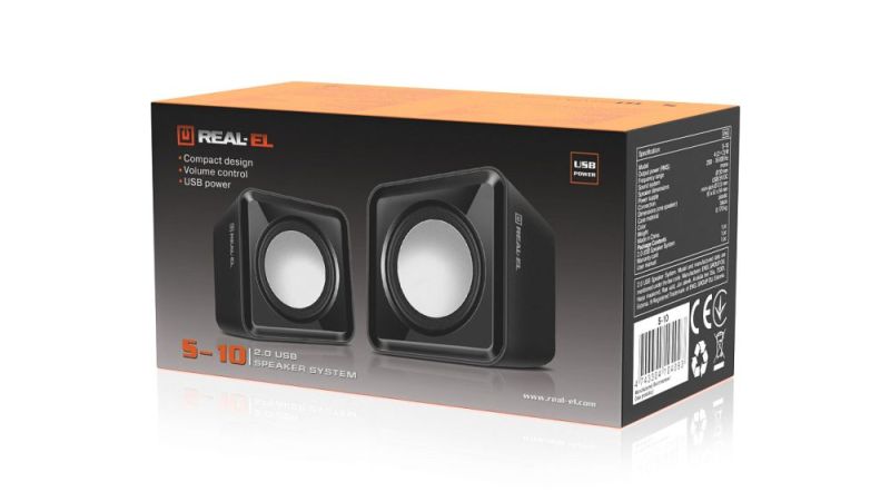Акустична система REAL-EL S-10 Black (EL121100020)