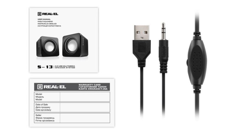Акустическая система REAL-EL S-13 Black (EL121100021)